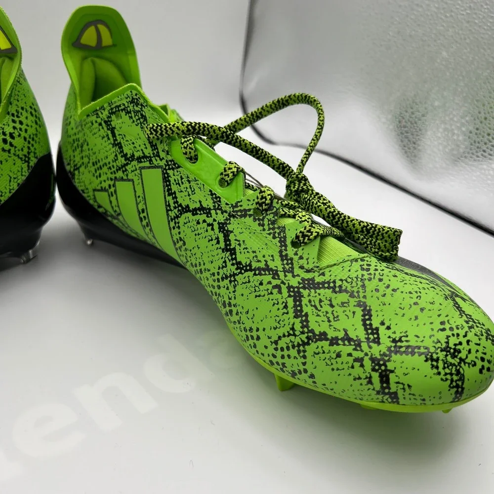Adidas‎ Adizero Electric Football Cleats Mens 10.5 Lime Green Black Graphic